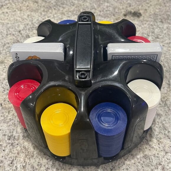 Poker Chips with a Chip Rack - Picture 2 of 2